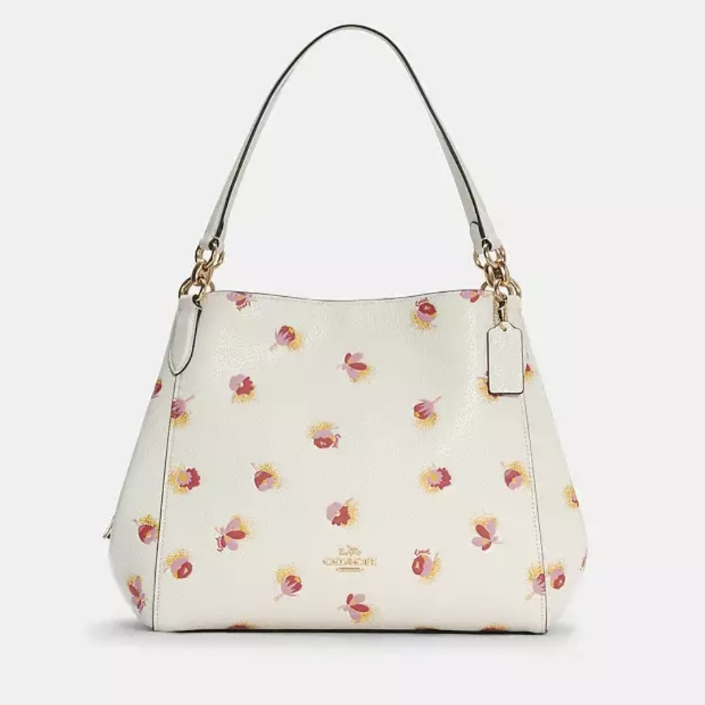 Coach Hallie Shoulder Bag With Pop Floral Print